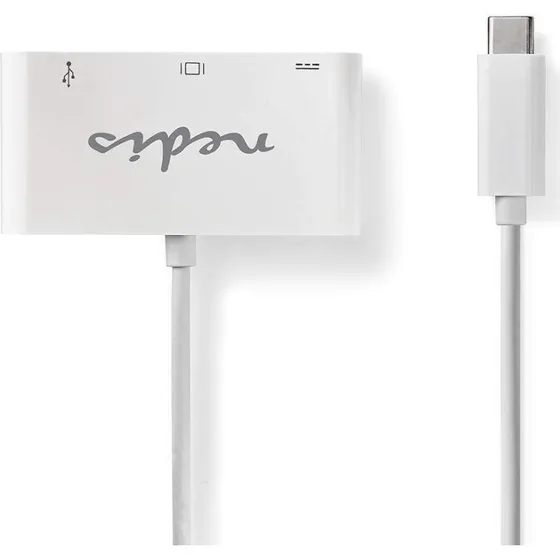 Anker USB 3.1 Multi-Port Adapter, USB-C™ & USB-A, VGA, 5 Gbps, Nikkelplateret