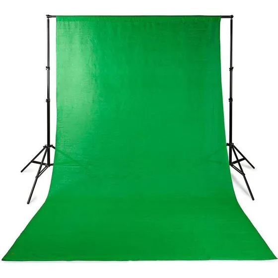 Fotostudie Baggrund Set 1,90 x 2,95 m med Stativer og Rejsetaske