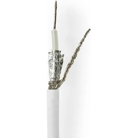 Nedis Coax Kabel RG58C/U 50m Dobbelt Afskærmet Hvid