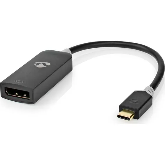 Nedis USB-C til DisplayPort Adapter, 8K@30Hz, 20 cm, Guldplateret