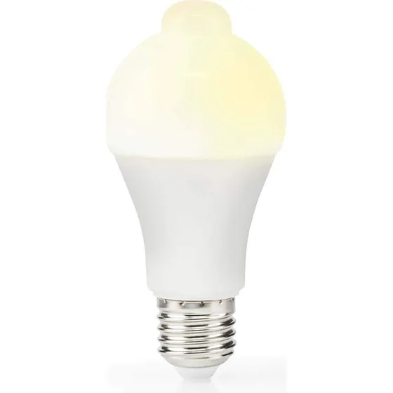 Nedis LED Pære E27 A60 8,5 W 3000 K Retro Frosted med Bevægelsesdetektering