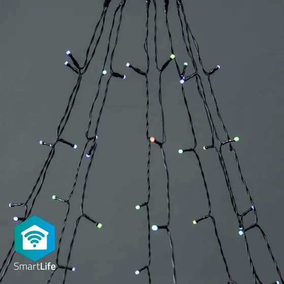 Nedis SmartLife JlueLyss Træ | Wi-Fi | RGB | 180 LED | 10 x 2 m