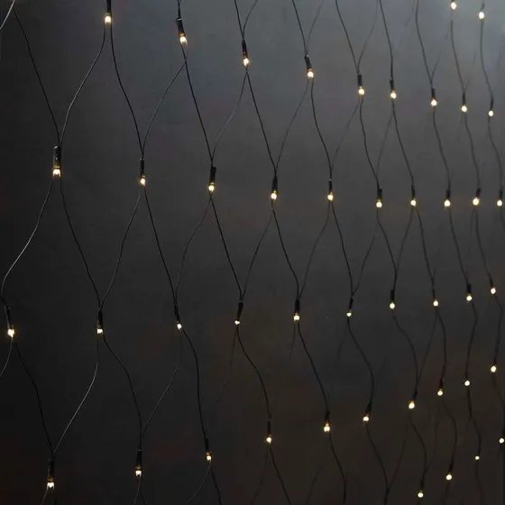 Nedis Dekorative Netlys | Varm Hvid | 160 LED | 2 x 1 m