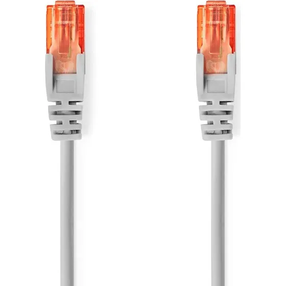CAT6 netværkskabel 15m grå RJ45 han til han