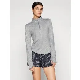 Nike Swift UV 1/4-Zip Running Top Dame – Smoke Grey/Reflective Silver