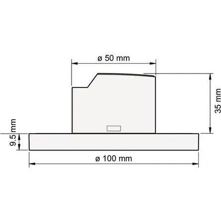 P41MR Sekundær Indbygningsdåse 230V, Medium Rækkevidde
