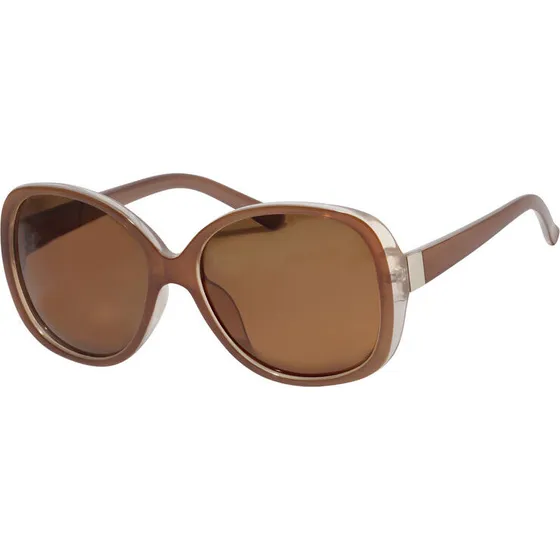 Pilgrim PARKER oversized retro solbriller – lys brun