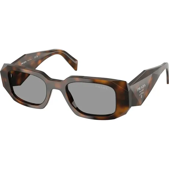 Prada PR 17WS 49 rektangulære solbriller - orange/sort