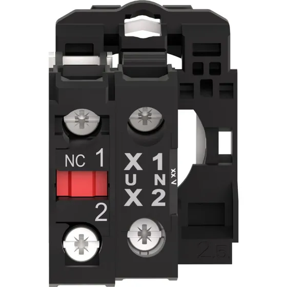 Lampetrykskrop Uni LED 24V 1XNC, sort, Ø22 mm