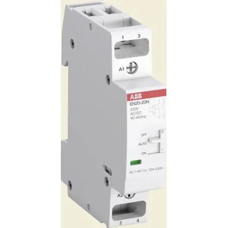 En20-20N-06 Installationskontaktor, 20A, DIN-skinne
