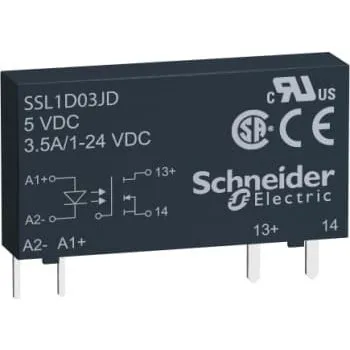 Zelio Solid State Relæ 24VDC 3.5A, Slim 6,2 mm