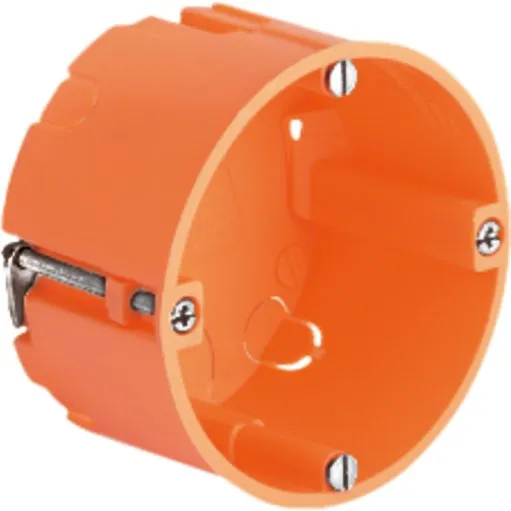 Kaiser eurodåse forfradåse Ø68 mm, D41 mm, orange, for pladevægge 0,2-40 mm