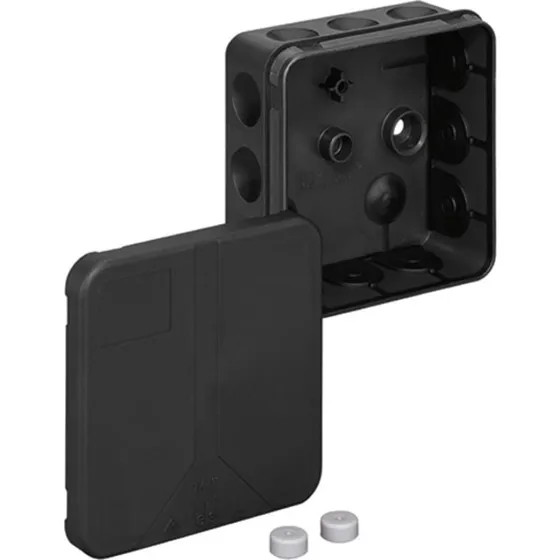 Membrandåse 2K12, IP55 85x85 mm, sort