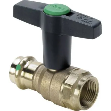 Viega Easytop Kuglehane 18 mm x 1/2" Rødgods