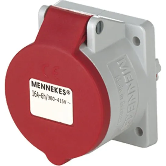 Mennekes TwinContact CEE 5P 16A 400V IP44 H6 Indbygningsudtag