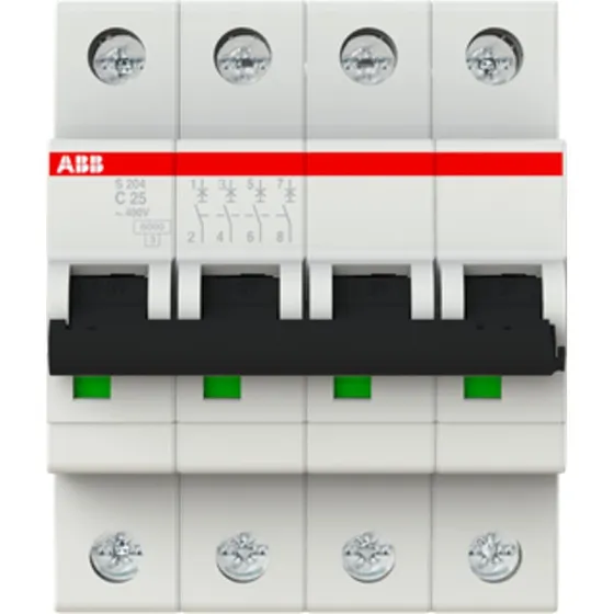 ABB S204-C25 4P 25A automatsikring