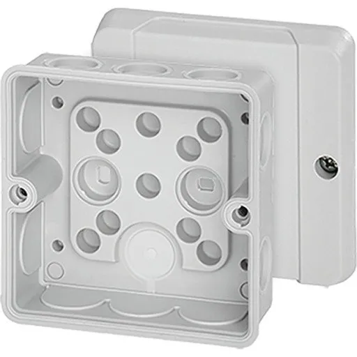 Hensel DE9320 Membrandåse 88x88 mm Grå, 5 stk