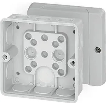 Hensel DE9340 Membrandåse 98x98 mm Grå 4mm²