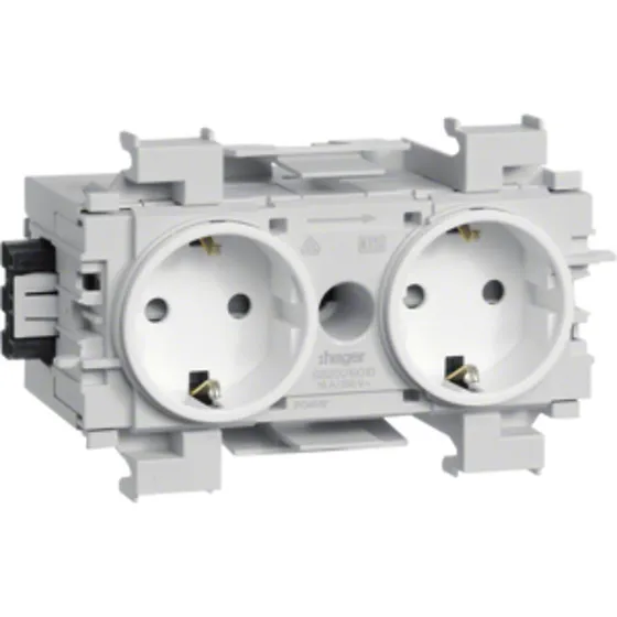 Ecoline 2Xschuko Front Stikkontakt