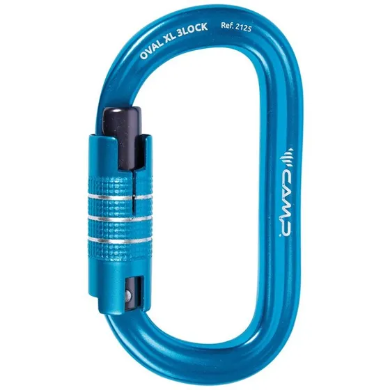 CAMP Oval XL 3Lock karabin - blå