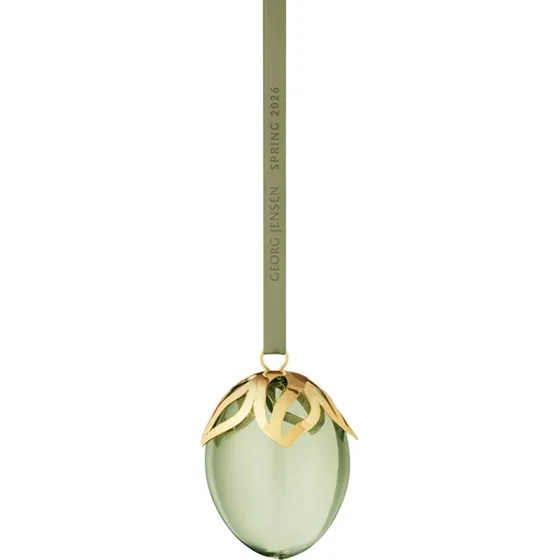 Georg Jensen Forår 2026 Æg i Glas med Guldbelagt Dekoration
