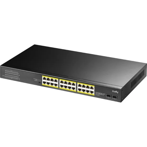 Cudy GS1028PS2 24-Port Gigabit PoE-Switch med 2 SFP-Uplink