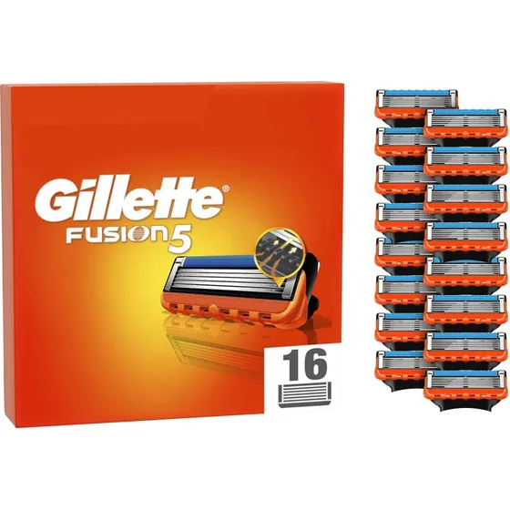 Gillette Fusion5 Herrebarberblade 16-pak – Langtidsholdbare