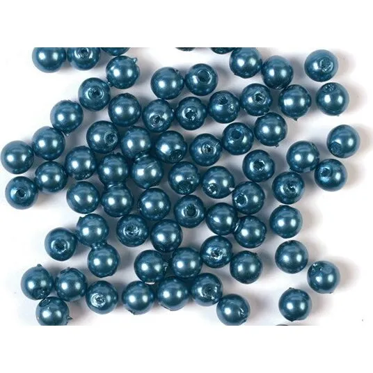 Voksperler 3mm 500g Blå – Perlemorlook til smykker og kreativt arbejde