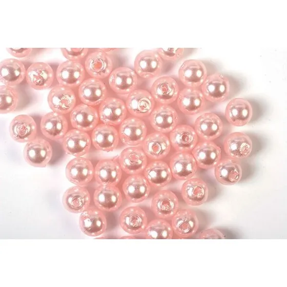 Voksperler Til Smykker - Lyserød 3 mm 500 g