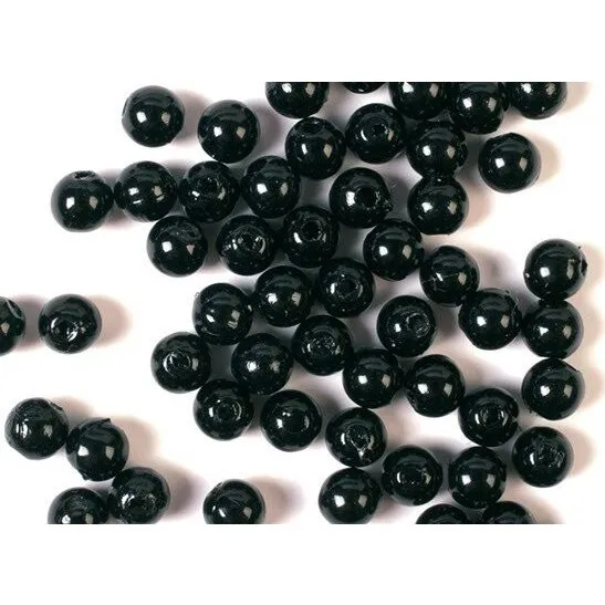 Voksperler 3mm 500g Sort – Perlemorlook til kreative projekter