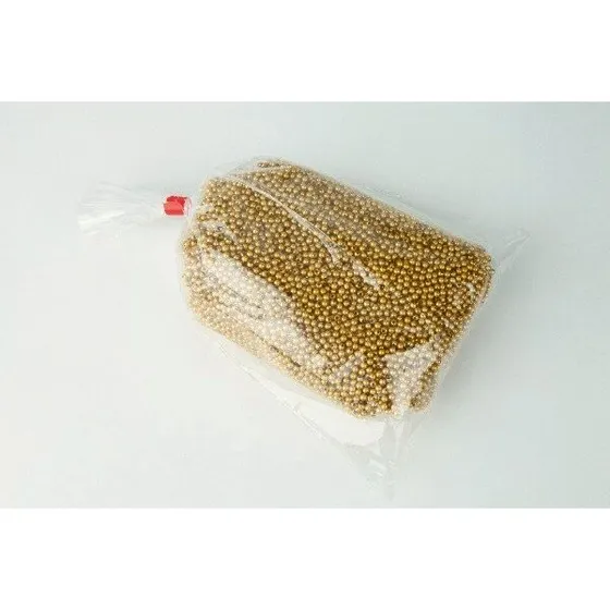 Mat Guld Voksperler 4mm 500g