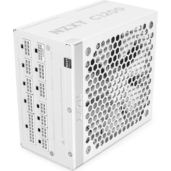 NZXT C1200 (2024) White 1200W ATX 3.1 80 Plus Gold Modulær Strømforsyning