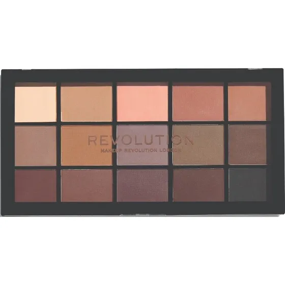 Makeup Revolution Re-Loaded Palette - Basic Mattes, 15 matte farver