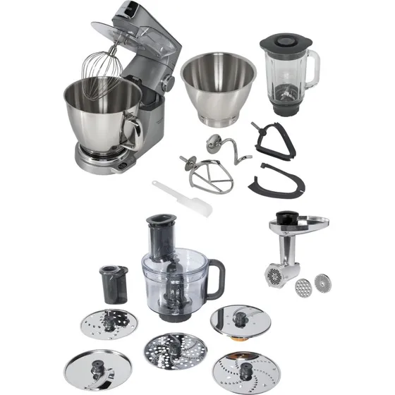 Kenwood Titanium Chef Baker XL 1200W, 7L & 5L, Sølv