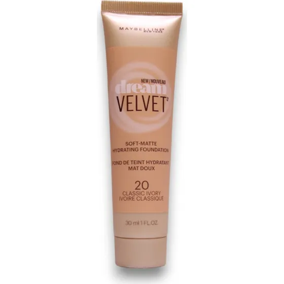 Maybelline Dream Velvet Soft Matte Foundation 20 Classic Ivory 30 ml