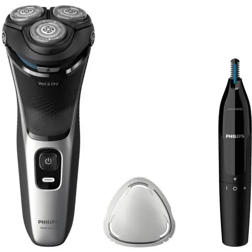 Philips Shaver Series 3000 S3242/12 – våd & tør, sort