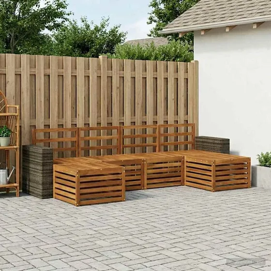vidaXL Sofasæt 6 pc Naturakacietræ