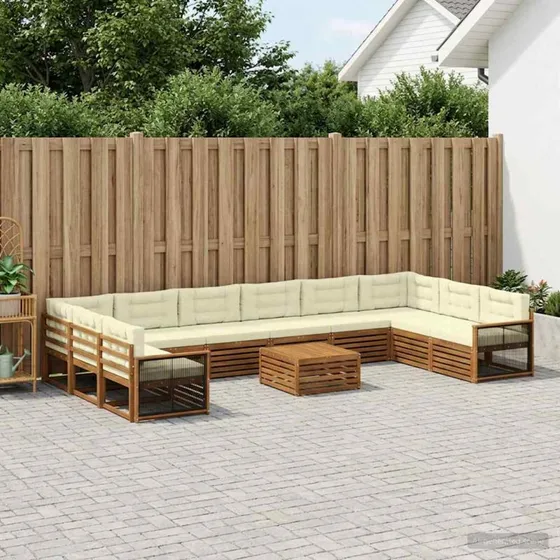 vidaXL Sofasæt 11 pcs i Massivt Akacietræ