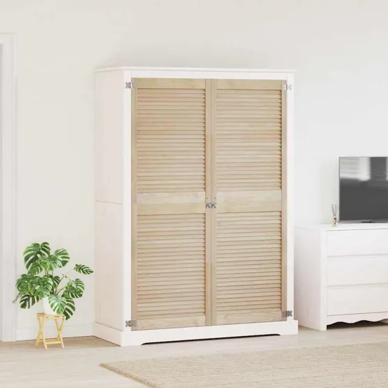 vidaXL Skabsdør 2 stk Natur 170 x 59,5 cm Massiv Fyrretræ