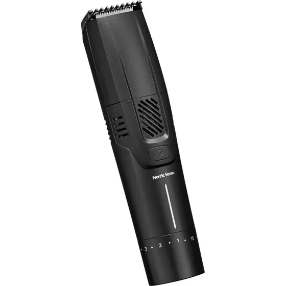 Nordic Sense Skægtrimmer med sug, sort – USB-C