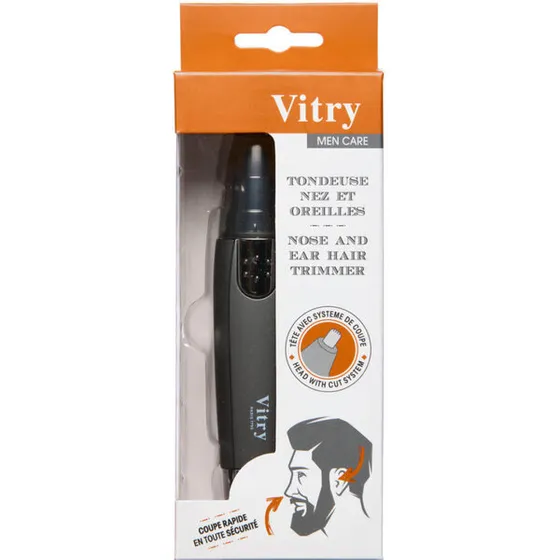 Vitry næsetrimmer med batteri