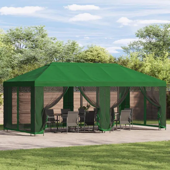 vidaXL Pavillon 6x3 m Grøn Polyester og Stål 190 gsm
