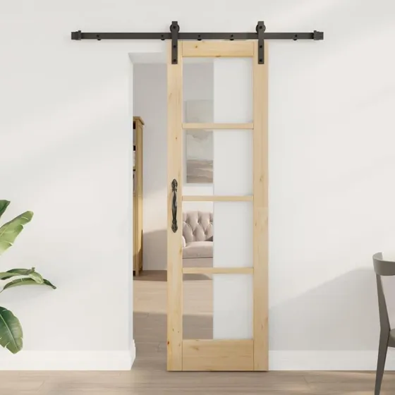 vidaXL ORKDAL Skydedør Naturfarvet 61 x 198,5 cm