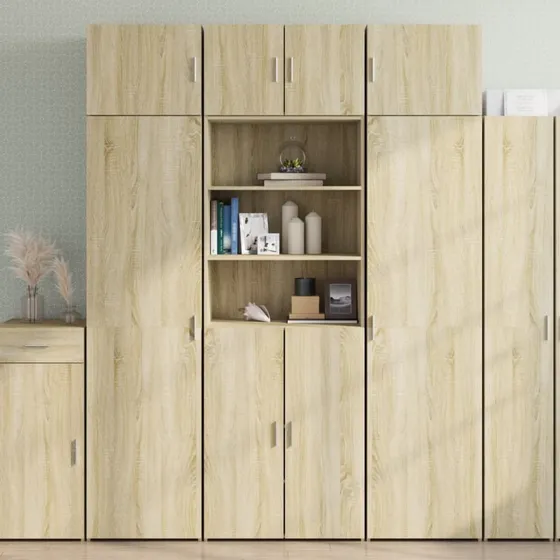 vidaXL skab 70x42,5x185 cm i konstrueret træ sonoma-eg