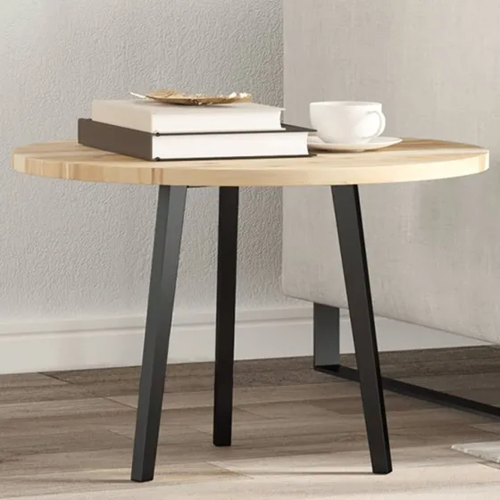 vidaXL Rund bordplade Ø80x2 cm i massivt akacietræ