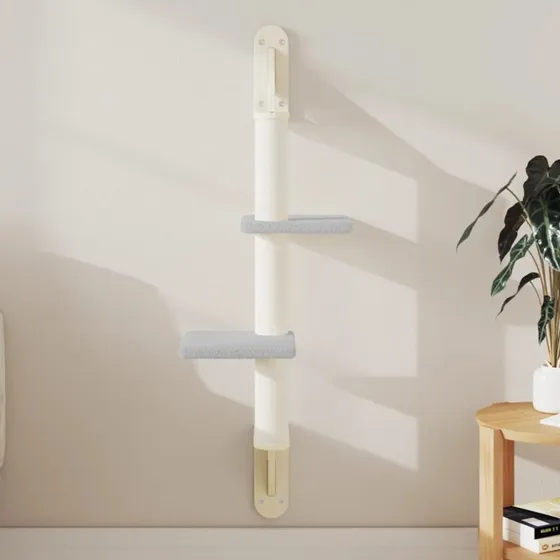 vidaXL væghængt kradsetræ 108 cm lysegrå med kradsestolpe