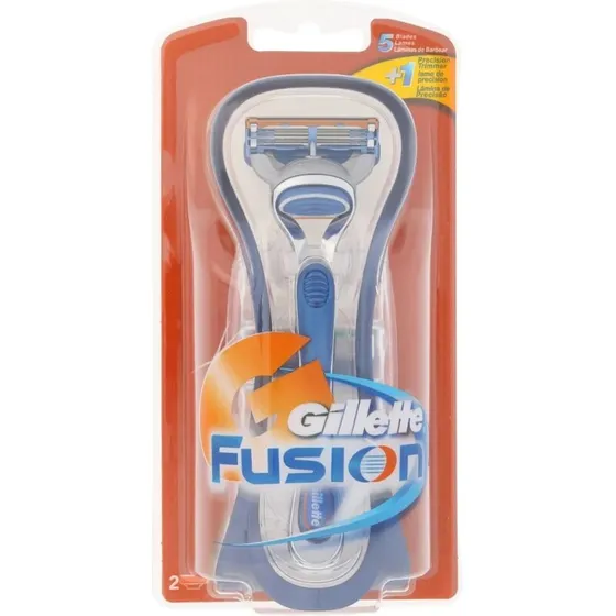 Gillette Fusion barbermaskine + 2 udskiftningshoveder