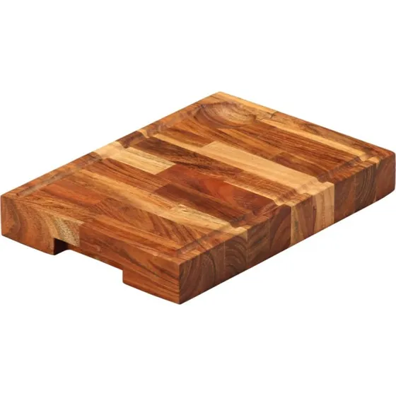vidaXL skærebræt 30x21x4 cm i massivt akacietræ