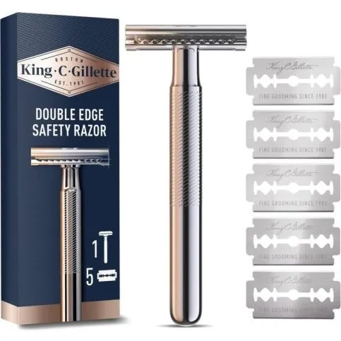 Gillette King C. barberskraber med 5 udskiftelige blade