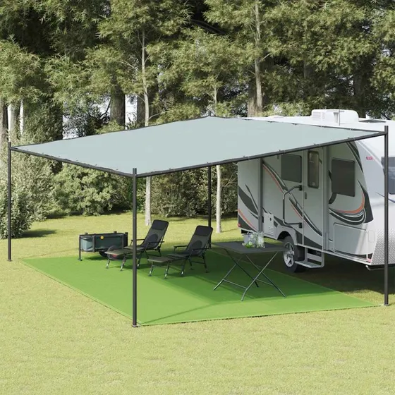 vidaXL telttæppe 400x800 cm lysegrøn HDPE
